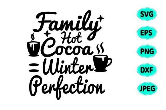 Family Hot Cocoa Winter Perfection: Graphics & Freebies Review
