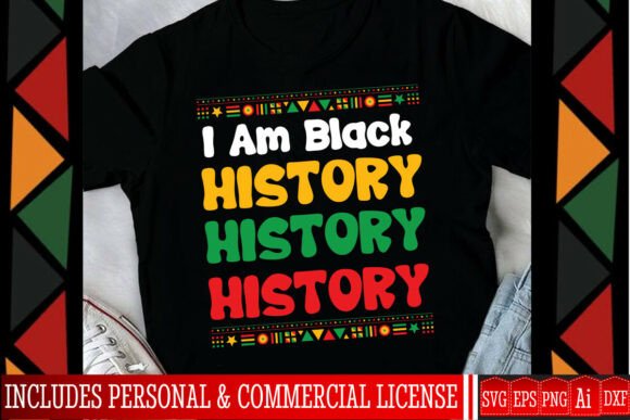 I Am Black History SVG: Graphics Freebies